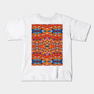 Ethnic Pattern Stripe Kids T-Shirt